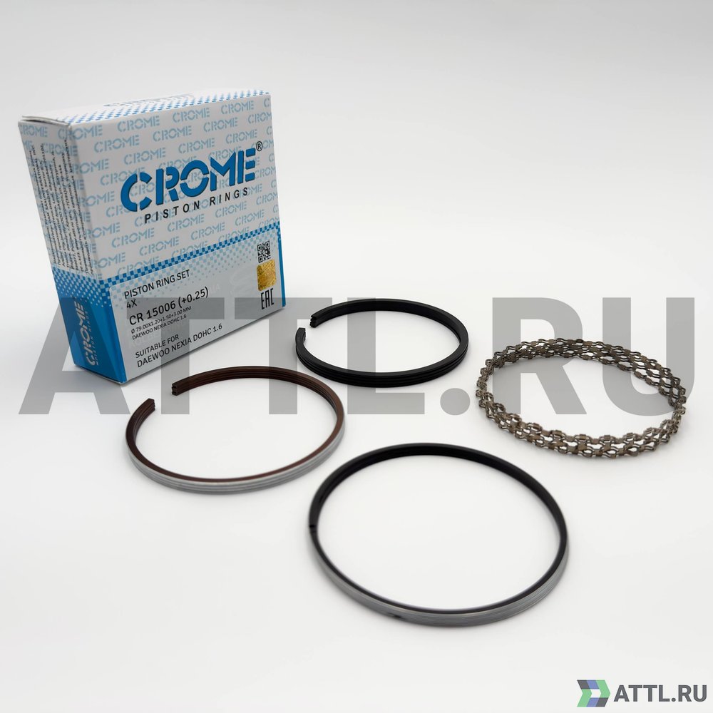 CROME CR 15006 025 Комплект поршневых колец на 4 цил. +025 AVEO 1.6