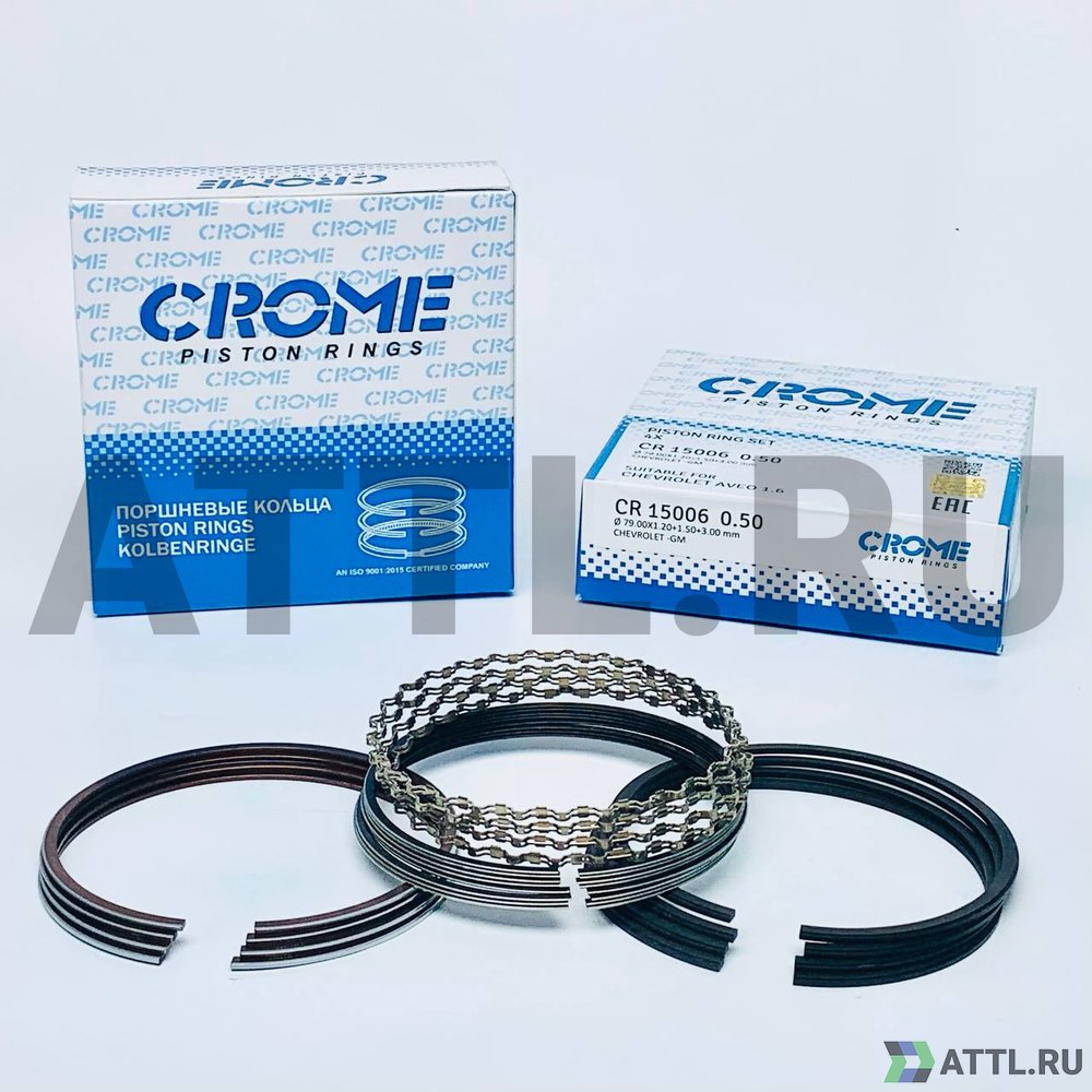 CROME CR15006 050 Комплект поршневых колец на 4 цил. +050 AVEO 1.6