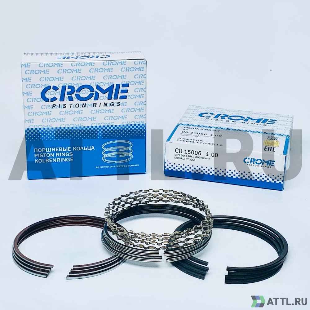 CROME CR15006 100 Комплект поршневых колец на 4 цил. +100 AVEO 1.6