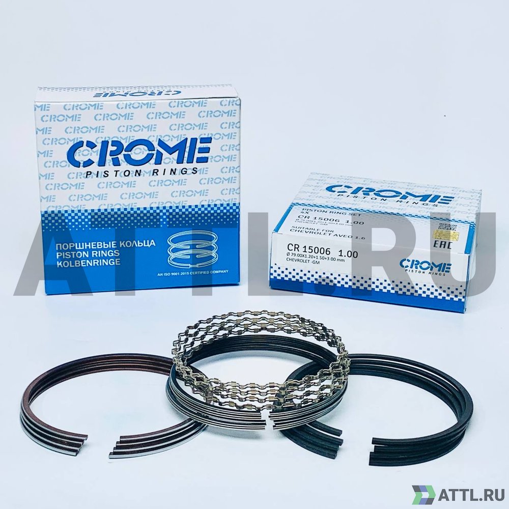 CROME CR15006 100 Комплект поршневых колец на 4 цил. +100 AVEO 1.6