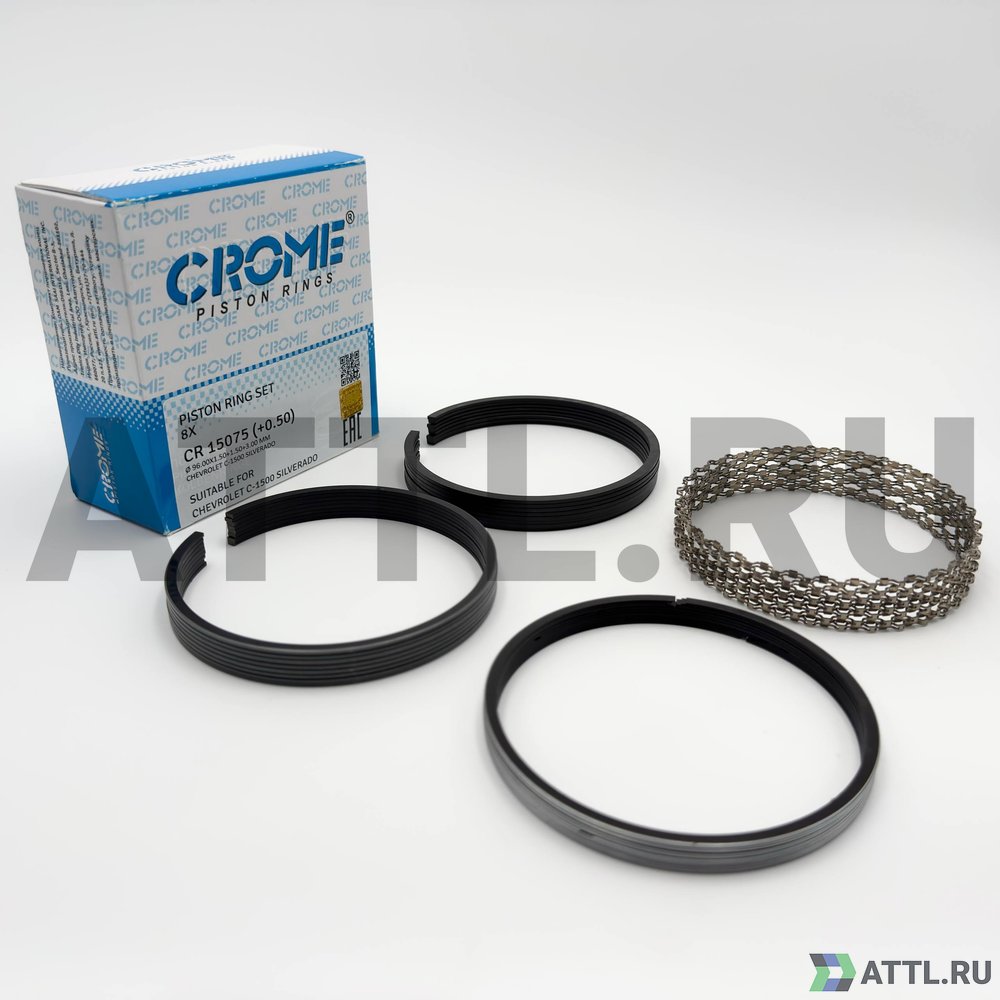 CROME CR 15075 050 Комплект поршневых колец на 8 цил. +050 4.8L,5.3L