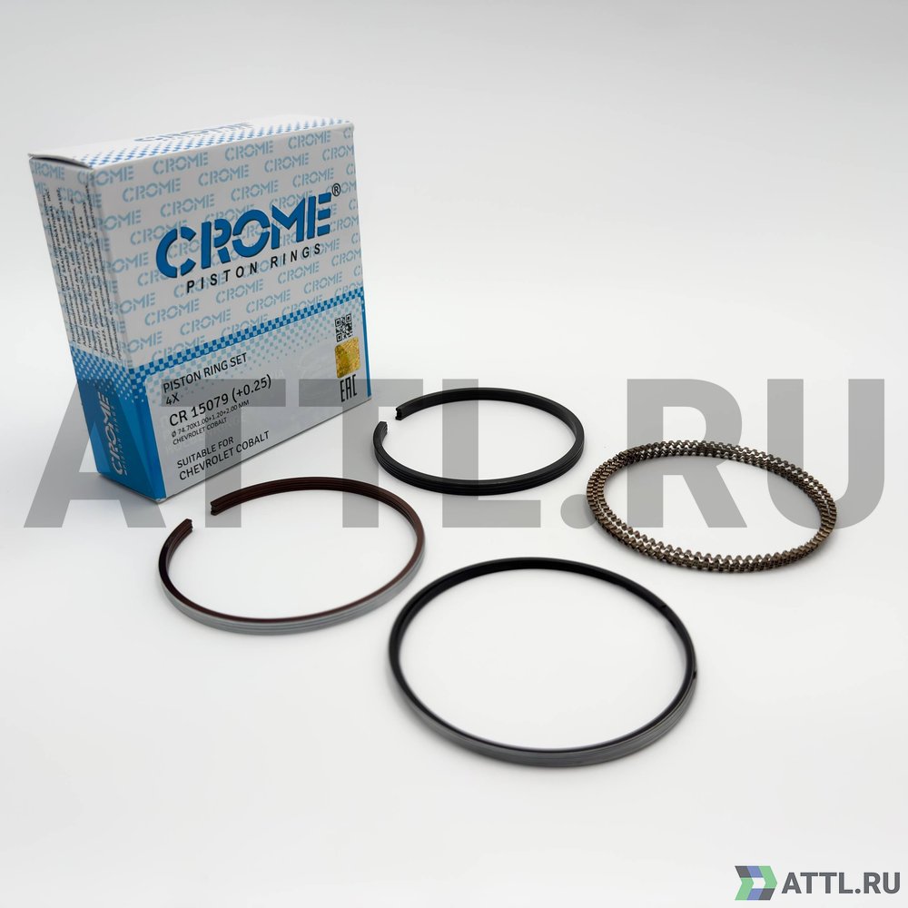 CROME CR 15079 025 Комплект поршневых колец на 4 цил. +025 B15D2