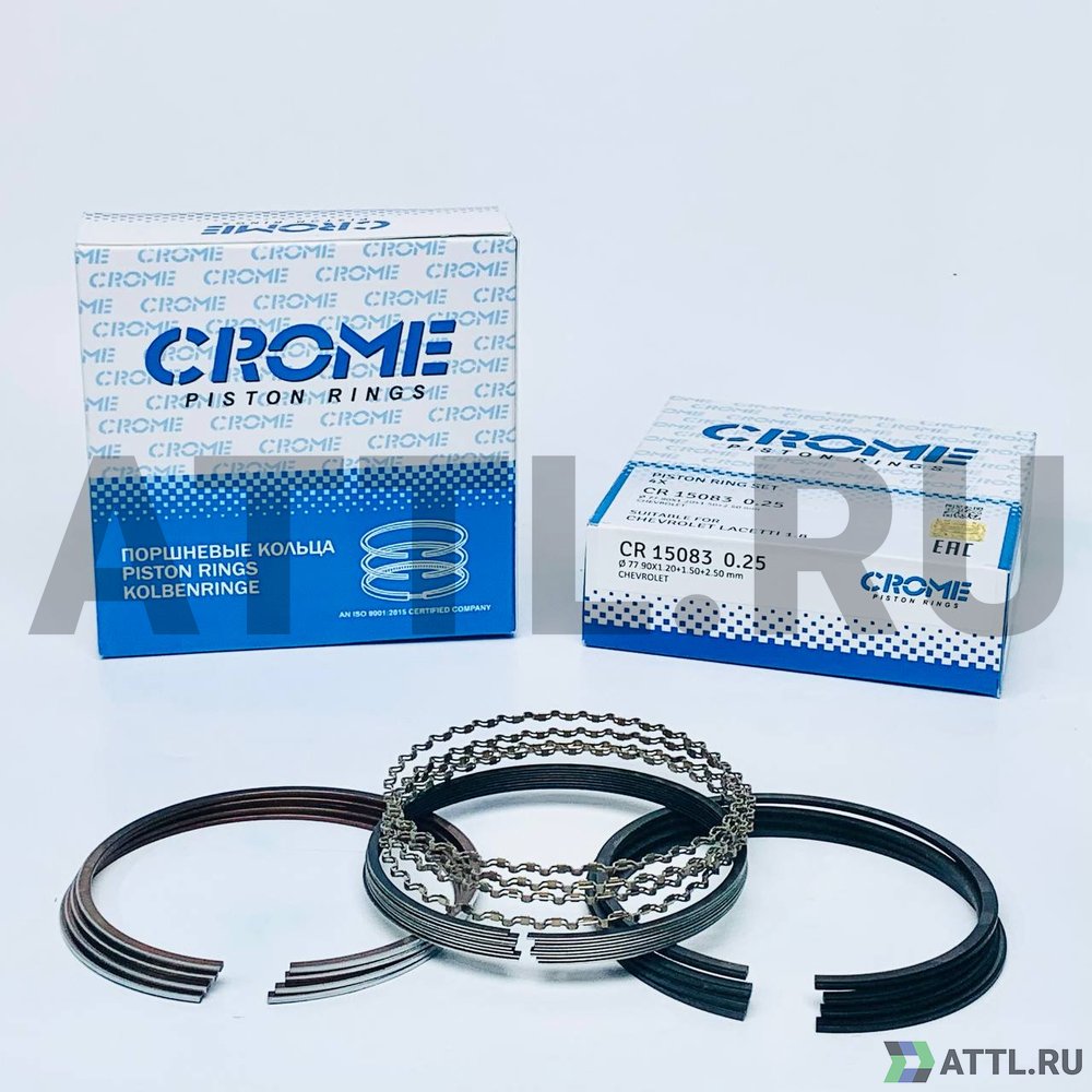 CROME CR15083 025 Комплект поршневых колец на 4 цил. +025 LACETTI 1.4