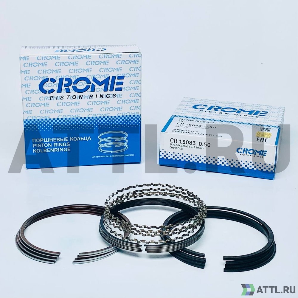 CROME CR15083 050 Комплект поршневых колец на 4 цил. +050 LACETTI 1.4
