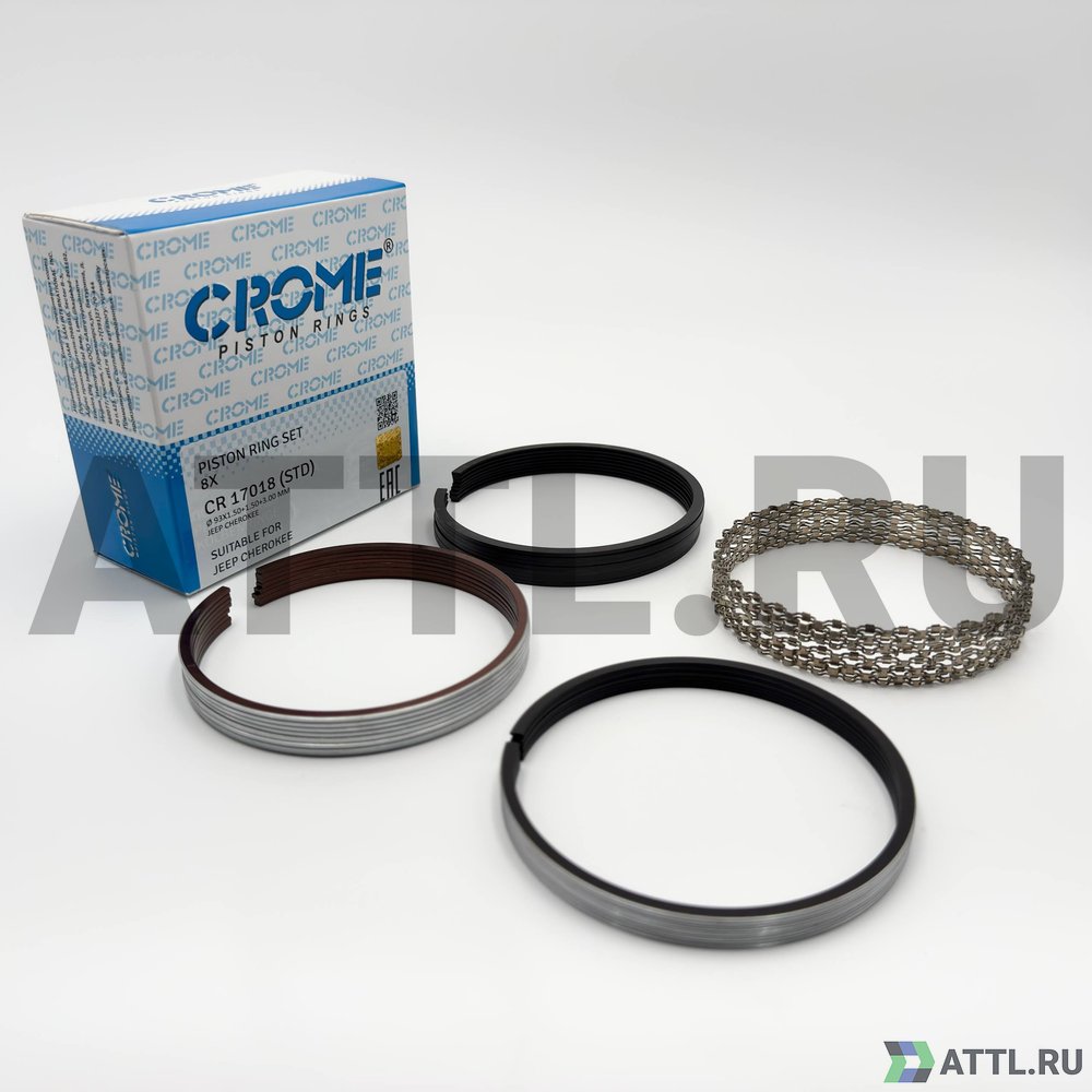 CROME CR 17018 STD Комплект поршневых колец на 8 цил. STD 4.0L,4.7L