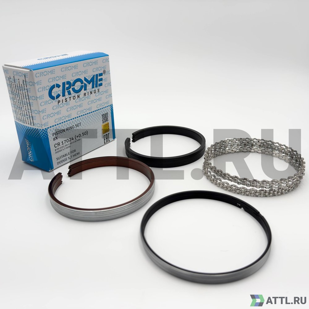 CROME CR 17024 050 Комплект поршневых колец на 8 цил. +050 HEMI 5.7L
