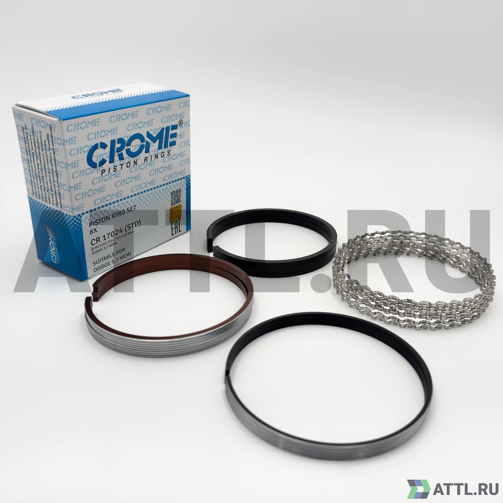 CROME CR 17024 STD Комплект поршневых колец на 8 цил. STD HEMI 5.7L