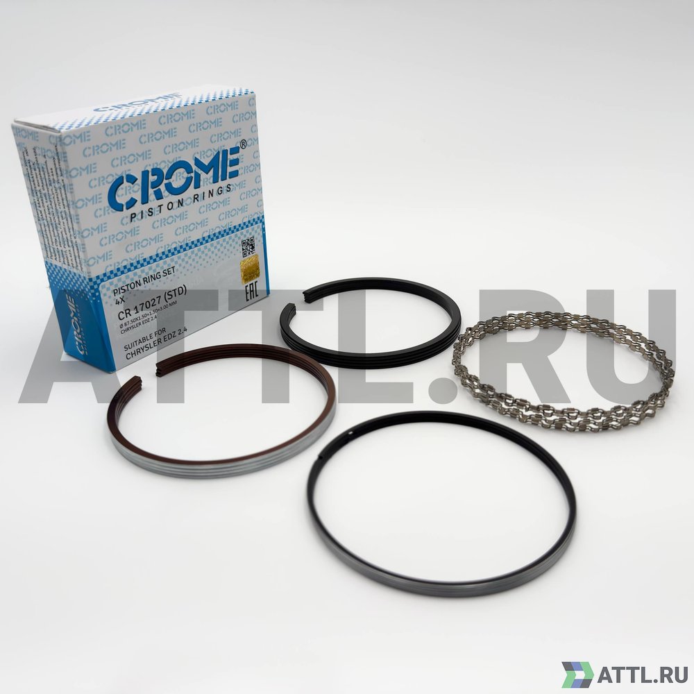 CROME CR 17027 STD Комплект поршневых колец на 4 цил. STD 2.4 EDZ