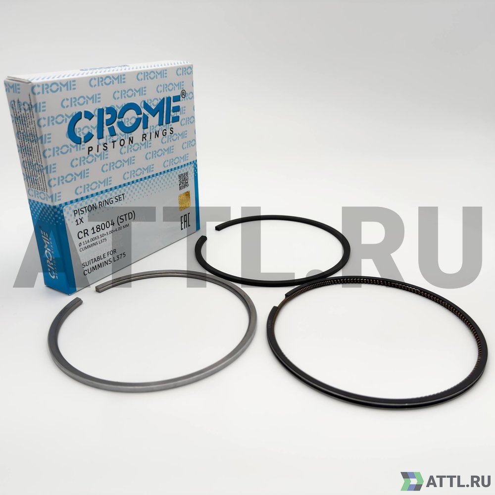 CROME CR 18004 STD Комплект поршневых колец на 1 цил. STD QSL9