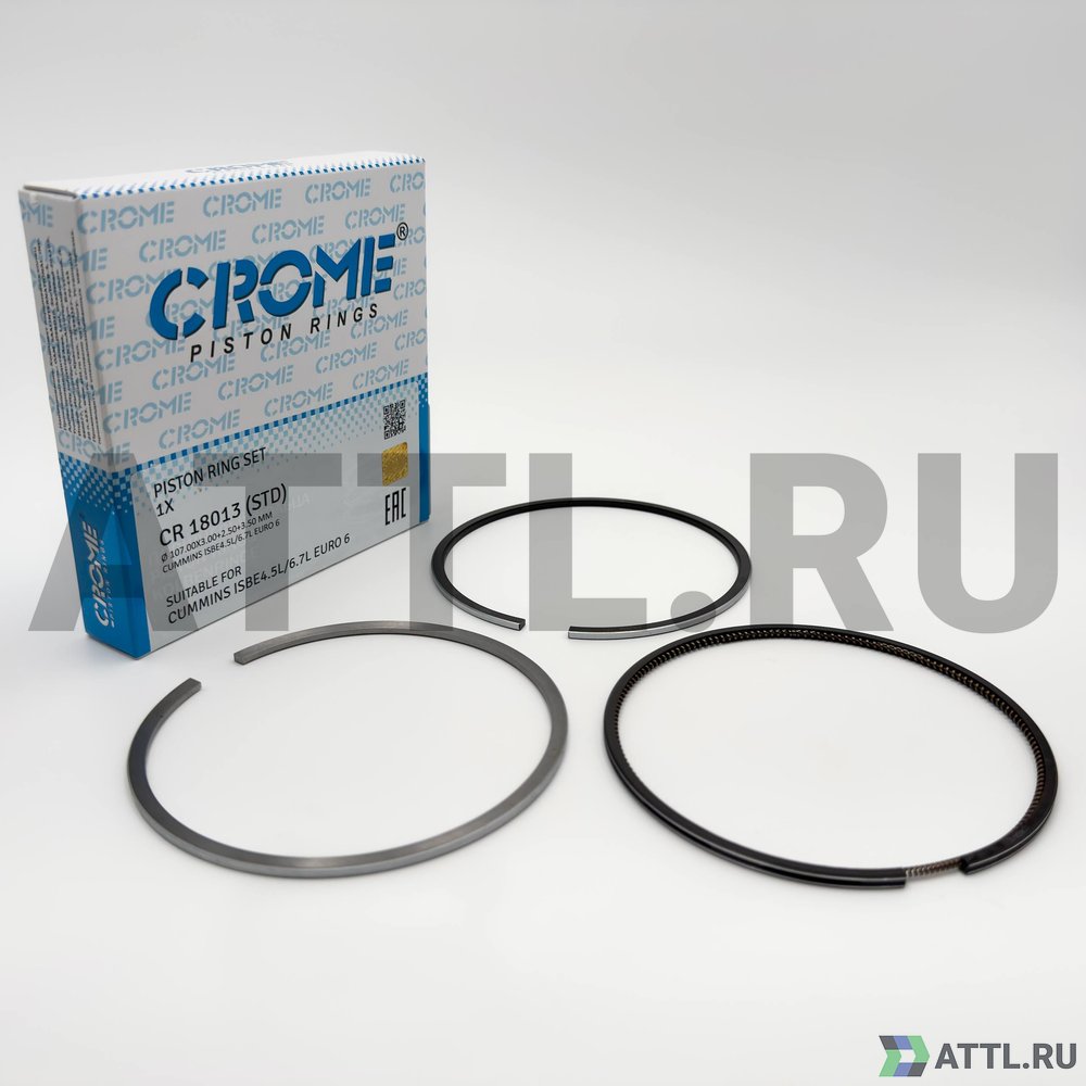 CROME CR 18013 STD Комплект поршневых колец на 1 цил. STD ISBe4, ISB6.7