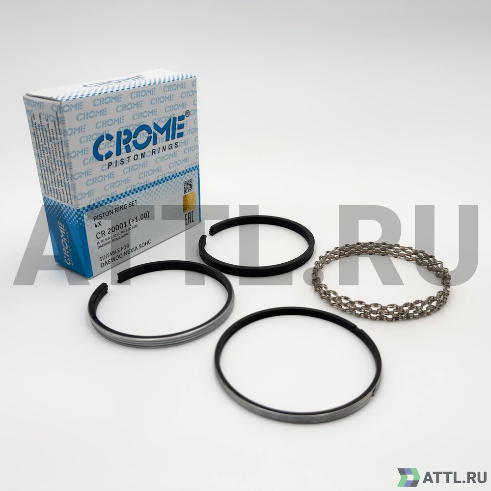 CROME CR 20001 100 Комплект поршневых колец на 4 цил. +100 G15MF