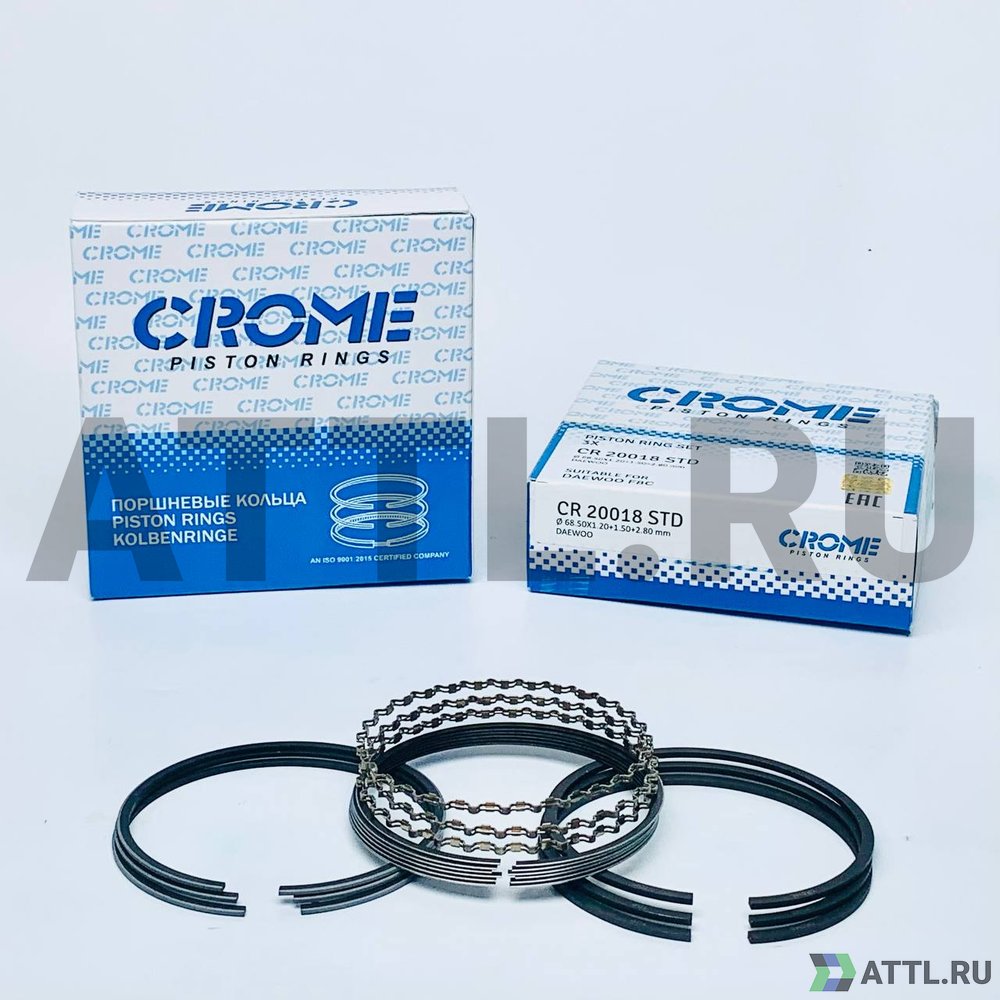 CROME CR20018 STD Комплект поршневых колец на 3 цил. STD F8C