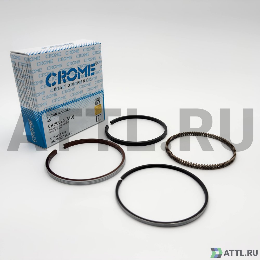 CROME CR 20020 STD Комплект поршневых колец на 4 цил. STD T18SED