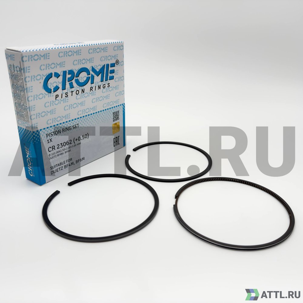 CROME CR 23062 050 Комплект поршневых колец на 1 цил. +050 BF4, BF6