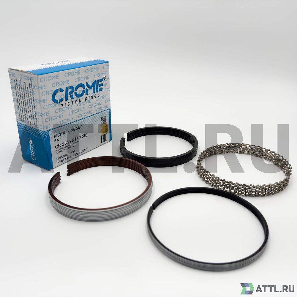 CROME CR 26126 050 Комплект поршневых колец на 8 цил. +050 6.2L