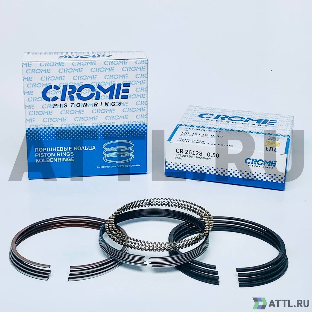 CROME CR26128 050 Комплект поршневых колец на 4 цил. +050 C-Max 1.6V