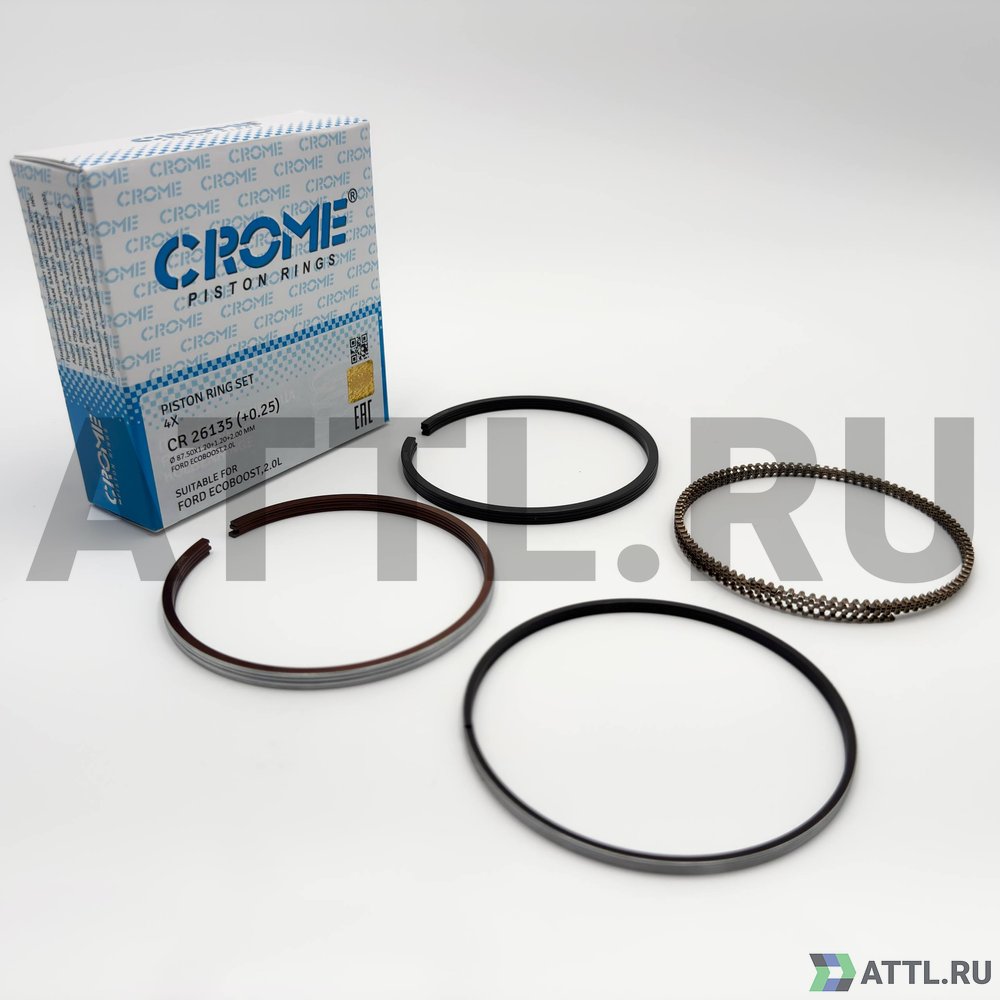 CROME CR 26135 025 Комплект поршневых колец на 4 цил. +025 2.0L ECOBOOST