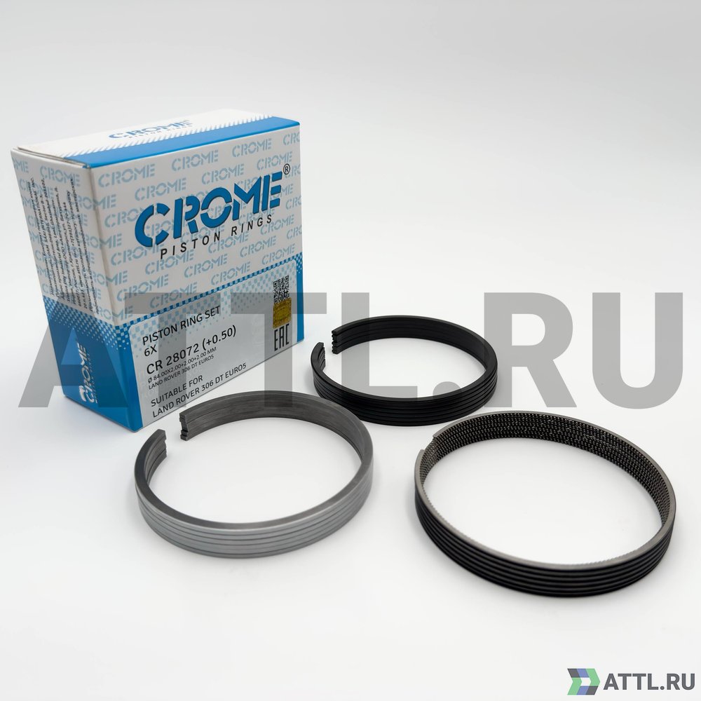 CROME CR 28072 050 Комплект поршневых колец на 6 цил. +050 TDV6