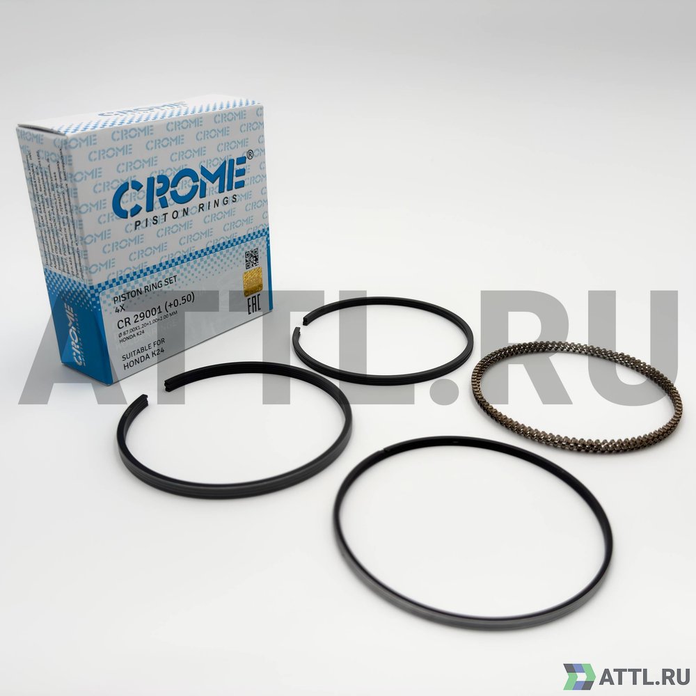 CROME CR 29001 050 Комплект поршневых колец на 4 цил. +050 K24 (-R40-)