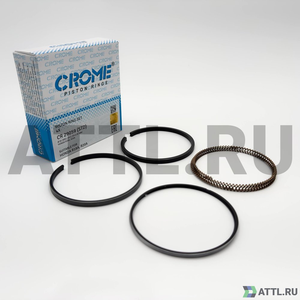 CROME CR 29059 STD Комплект поршневых колец на 4 цил. STD R18A/R20A