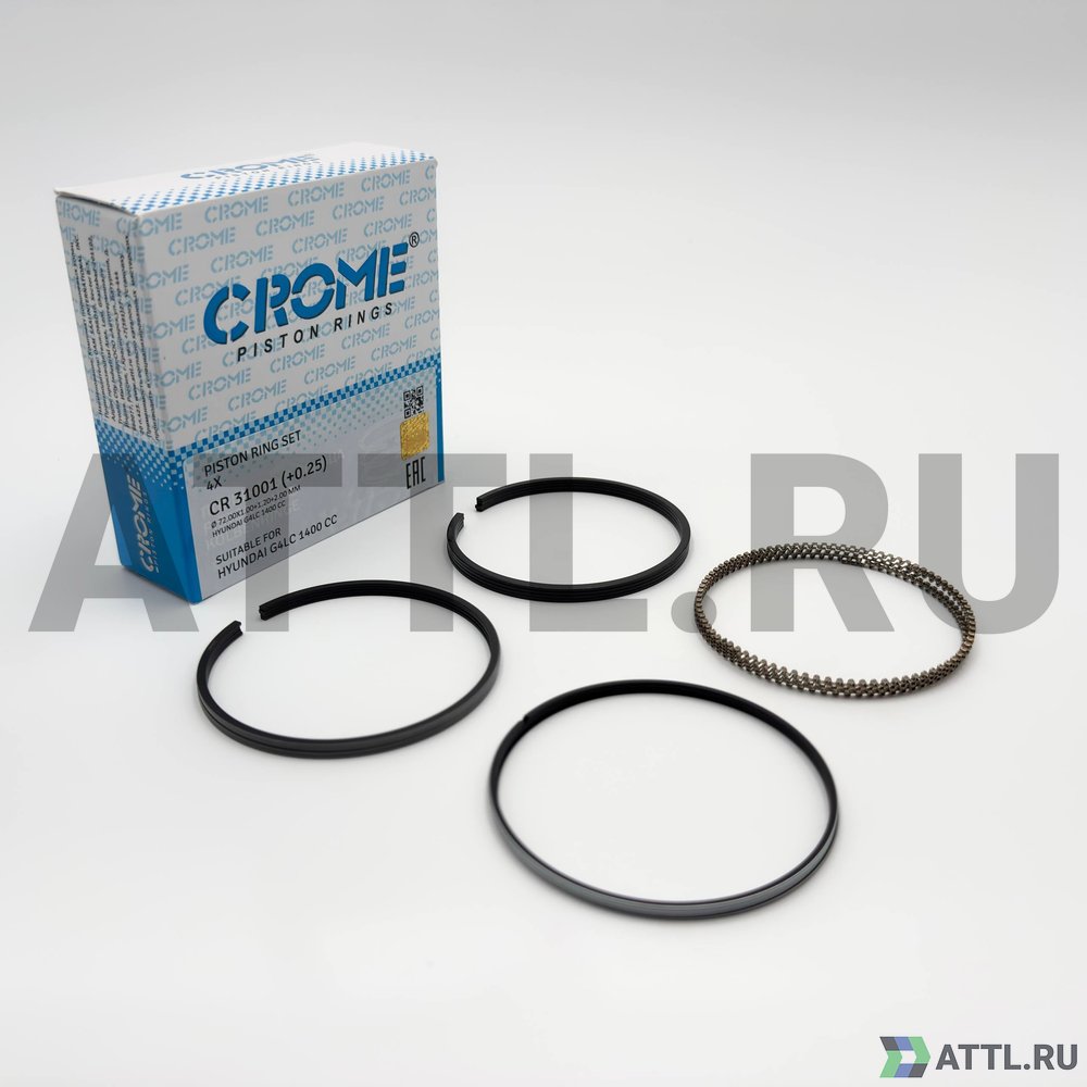 CROME CR 31001 025 Комплект поршневых колец на 4 цил.+025 G4LC