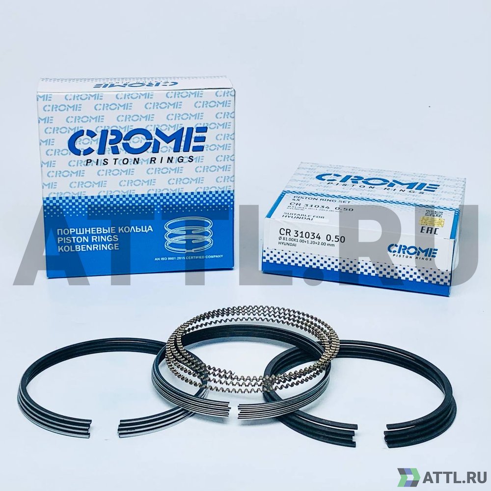 CROME CR31034 050 Комплект поршневых колец на 4 цил. +050 2K0