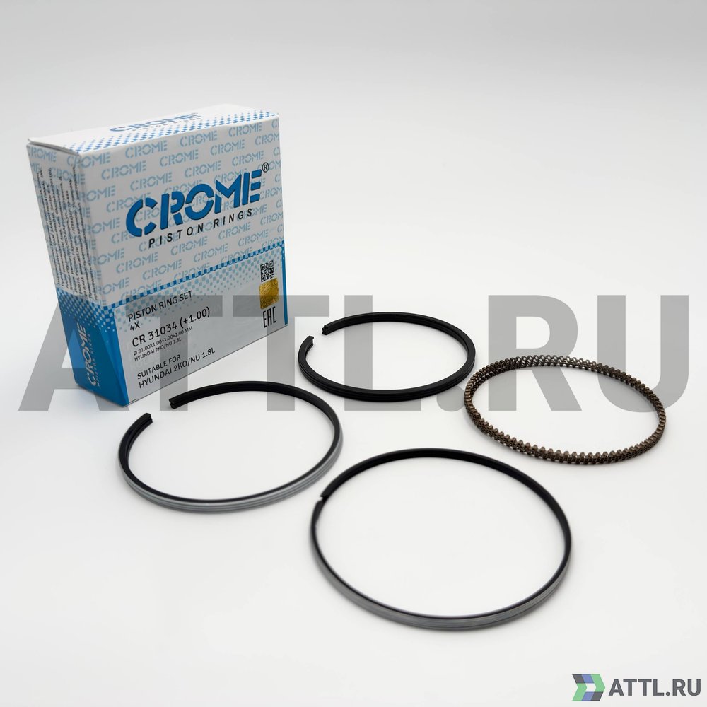 CROME CR 31034 100 Комплект поршневых колец на 4 цил. +100 2K0