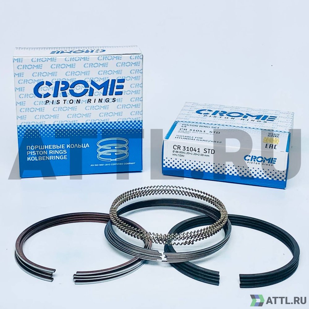 CROME CR31041 STD Комплект поршневых колец на 4 цил. STD G4KC/4B12