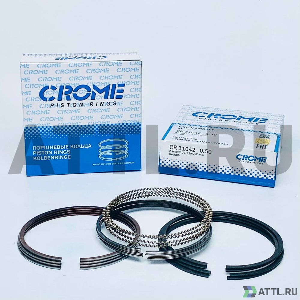 CROME CR31042 050 Комплект поршневых колец на 4 цил. +050 G4KD/4B10