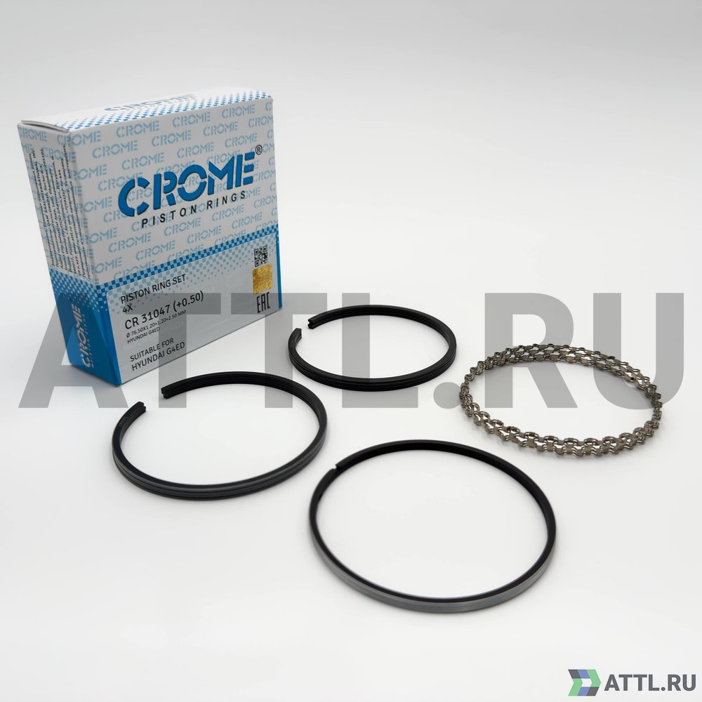 CROME CR 31047 050 Комплект поршневых колец на 4 цил. +050 G4ED