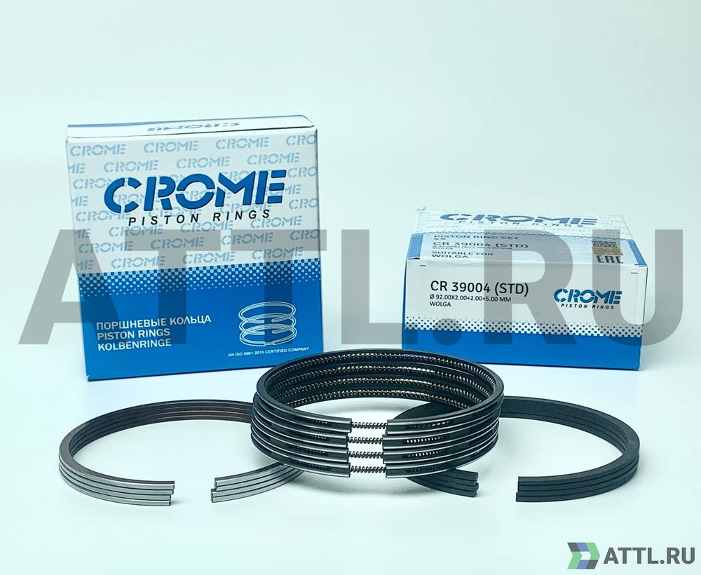 CROME CR 39004 STD Комплект поршневых колец на 4 цил. STD GAZ