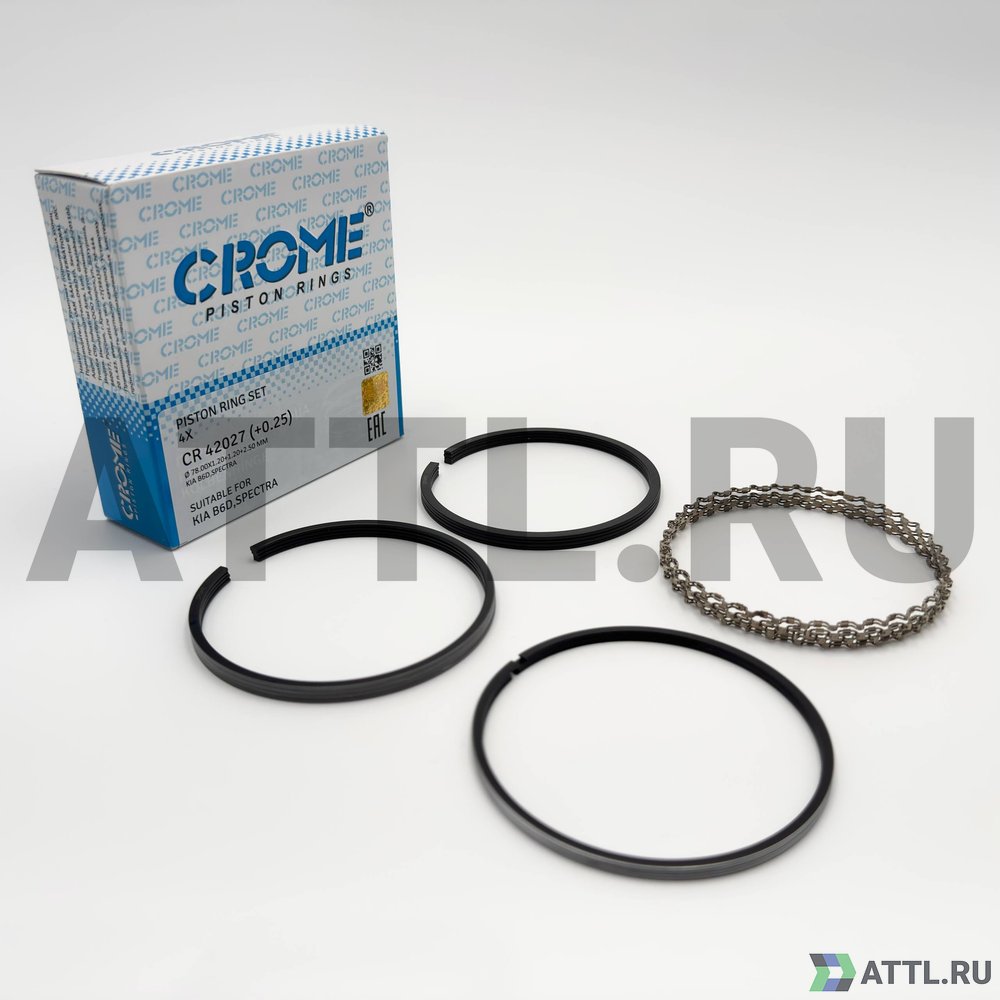 CROME CR 42027 025 Комплект поршневых колец на 4 цил. +025 S6D
