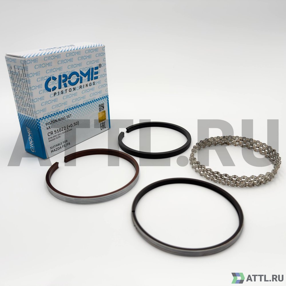 CROME CR51022 050 Комплект поршневых колец на 4 цил. +050 FE. F8