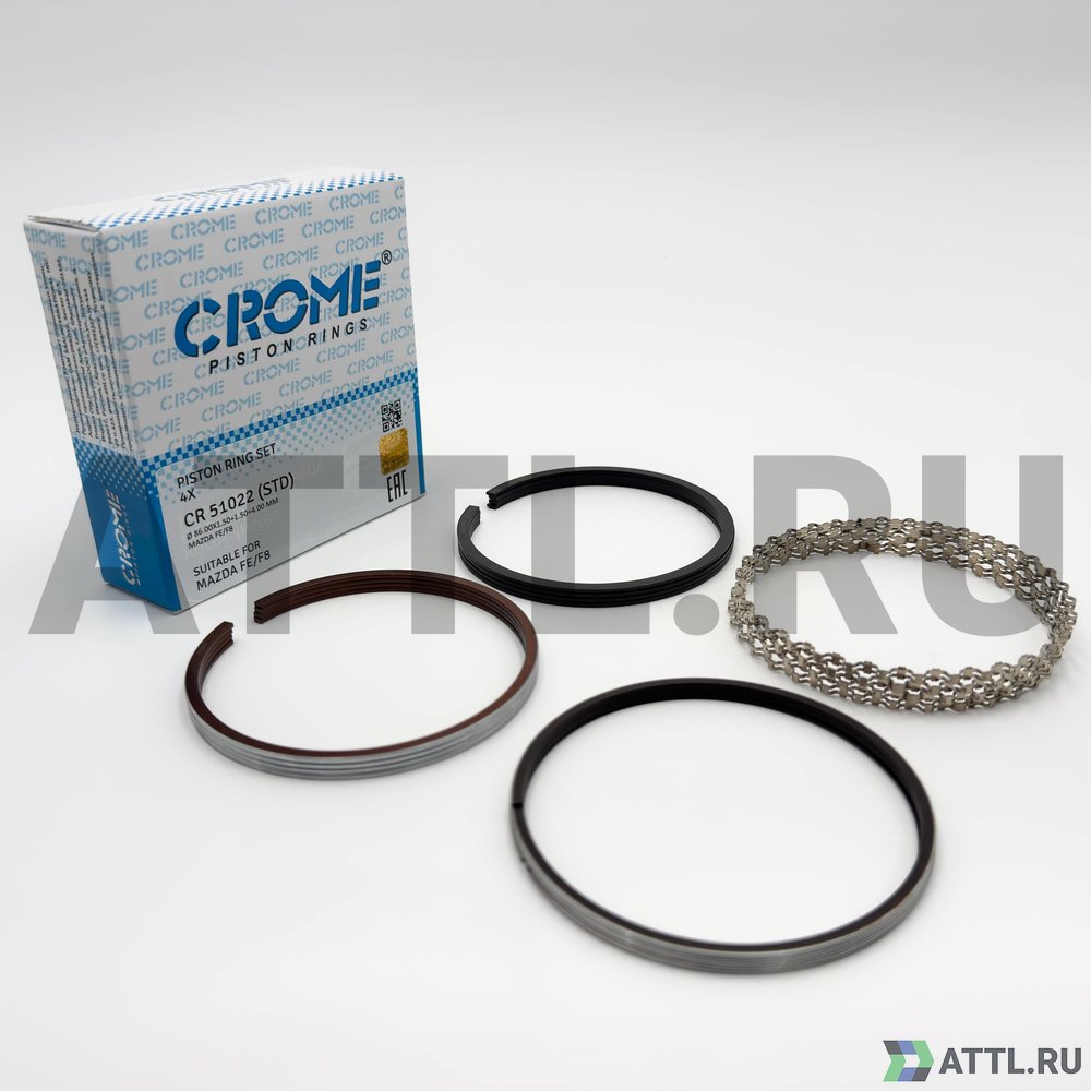 CROME CR 51022 STD Комплект поршневых колец на 4 цил. STD FE. F8