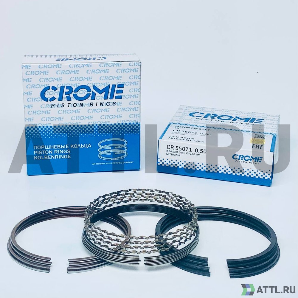 CROME CR55071 050 Комплект поршневых колец на 4 цил. +050 4G64