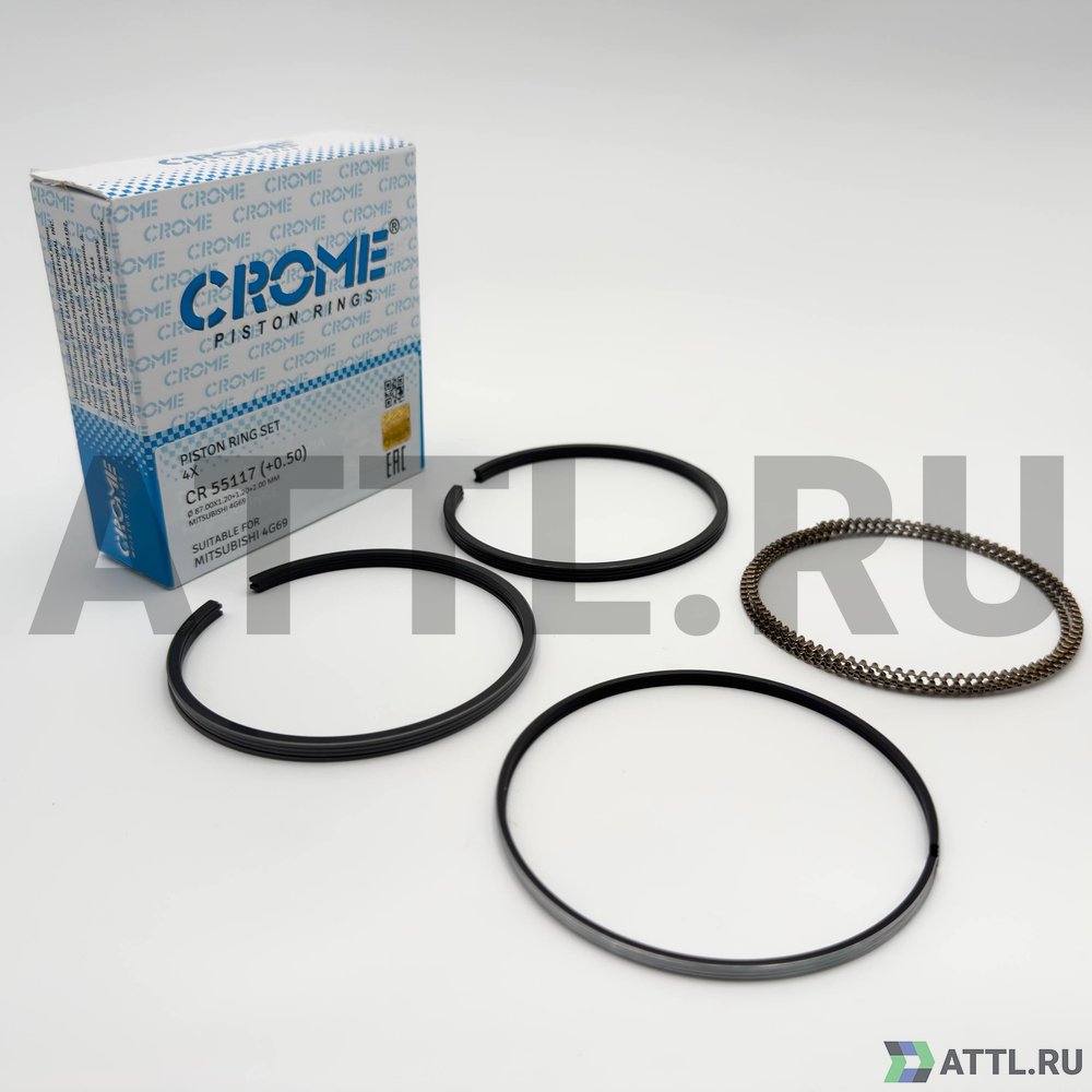 CROME CR 55117 050 Комплект поршневых колец на 4 цил. +050 4G69