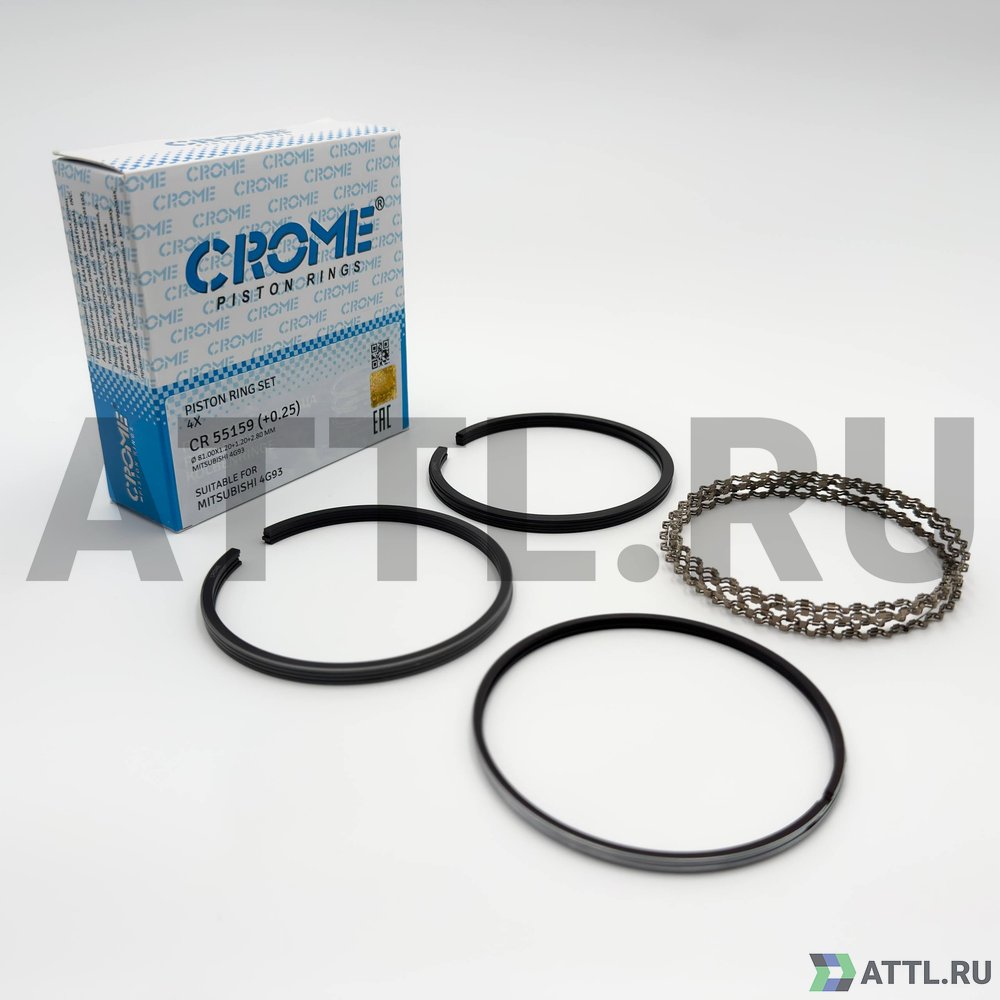 CROME CR 55159 025 Комплект поршневых колец на 4 цил. +025 4G93