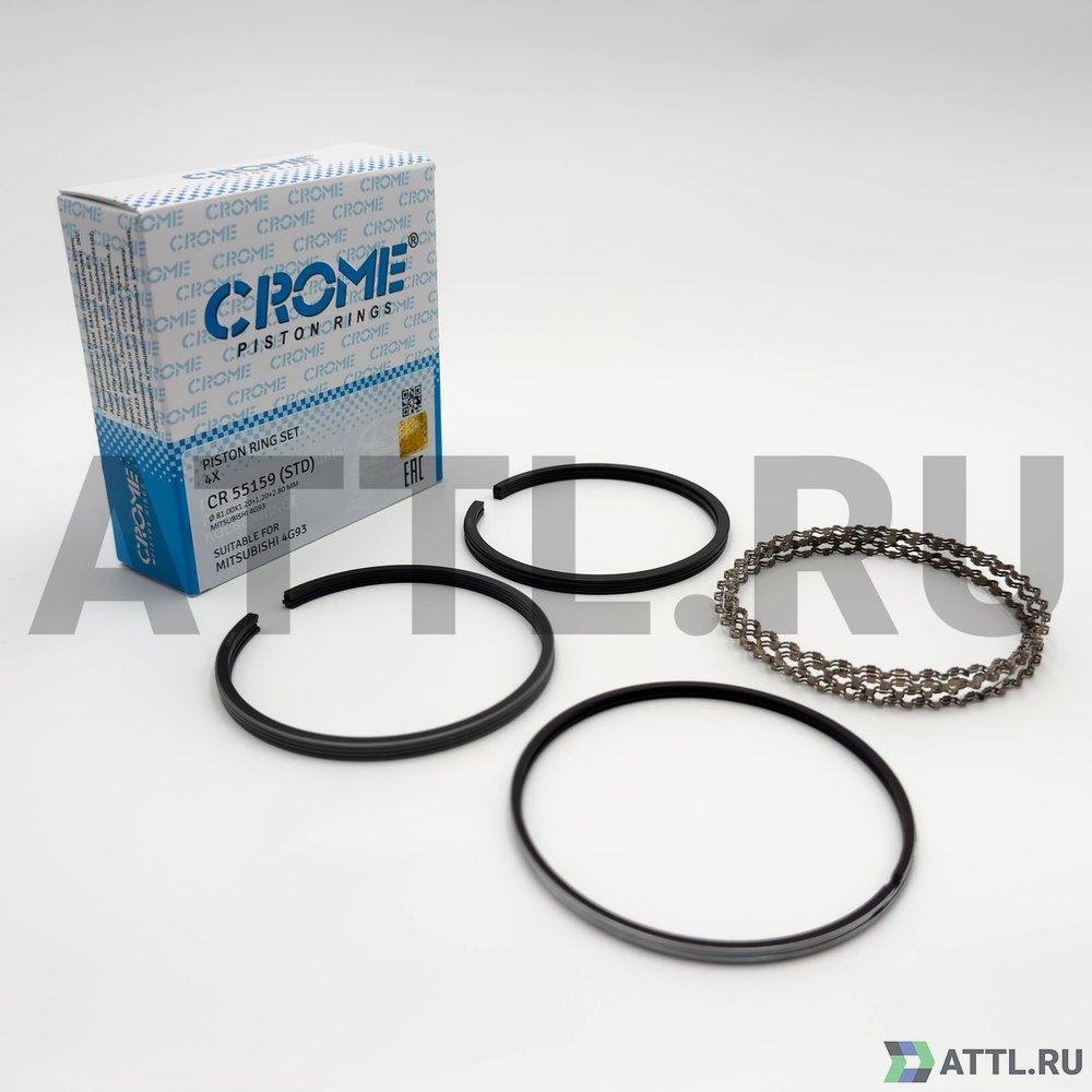 CROME CR 55159 STD Комплект поршневых колец на 4 цил. STD 4G93