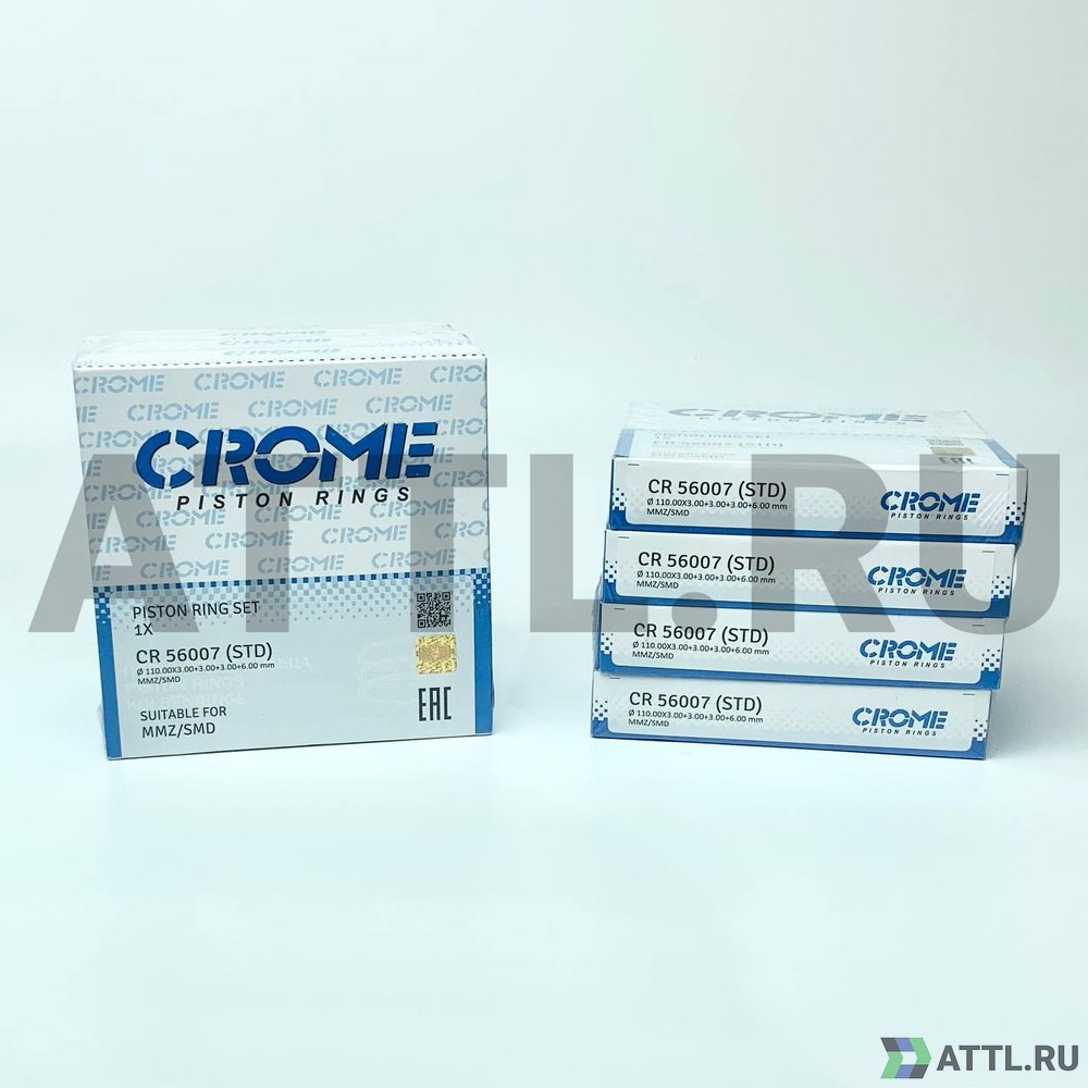 CROME CR 56007 STD Комплект поршневых колец на 4 цил. STD MMZ/SMD