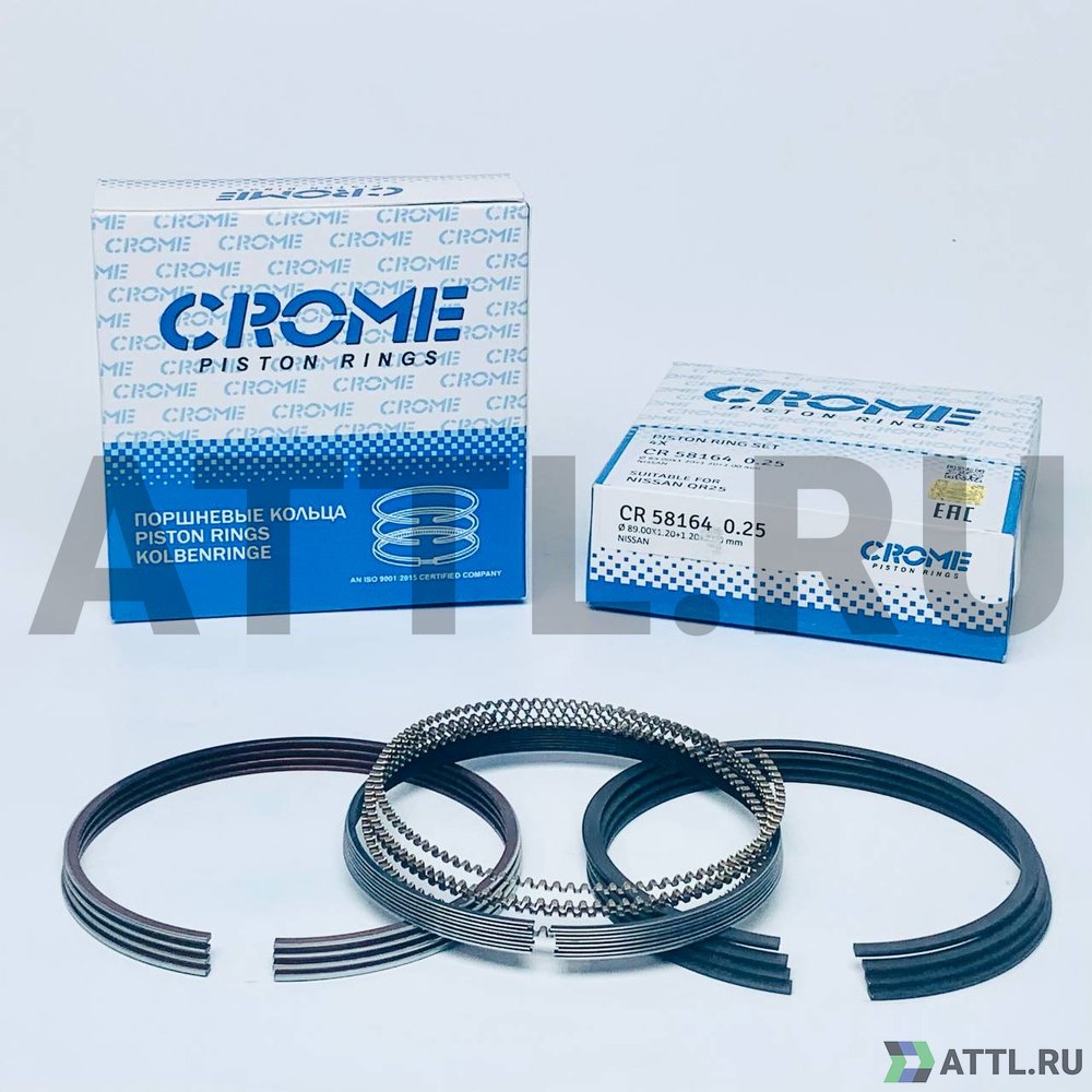 CROME CR58164 025 Комплект поршневых колец на 4 цил. +025 QR25