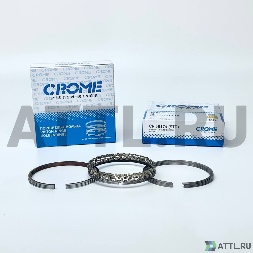 CROME CR 58174 STD Комплект поршневых колец на 4 цил. STD QG15DE