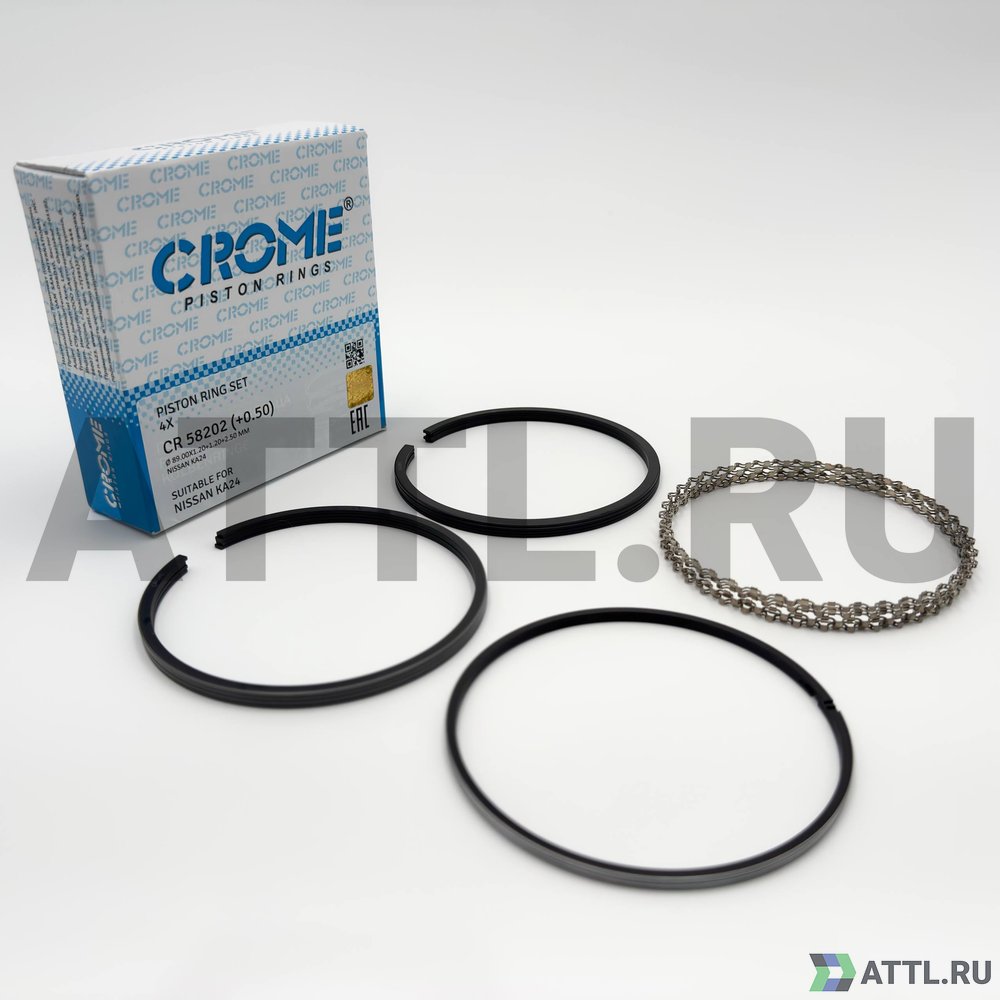 CROME CR 58202 050 Комплект поршневых колец на 4 цил. +050 KA24DE