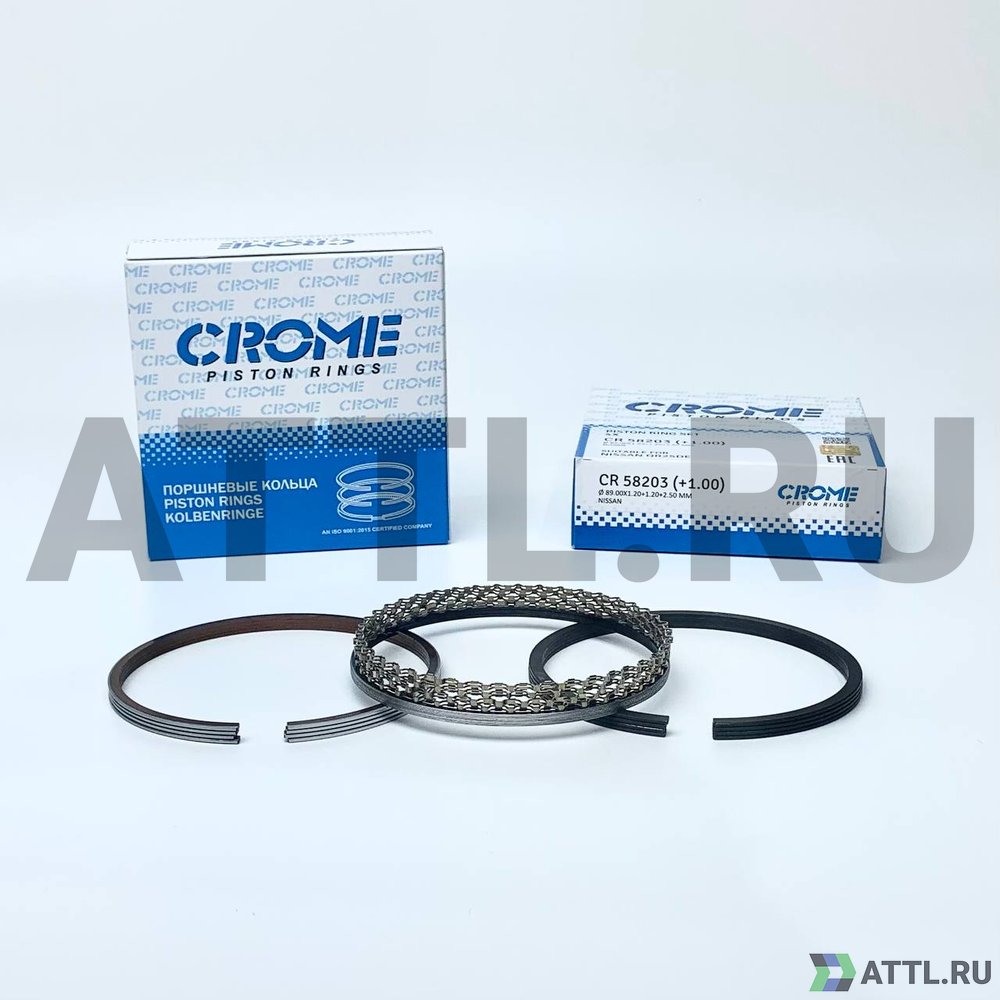 CROME CR 58203 100 Комплект поршневых колец на 4 цил. +100 QR25DE