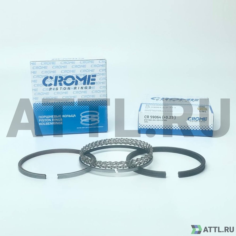 CROME CR 59064 025 Комплект поршневых колец на 4 цил. +025 Z24XE