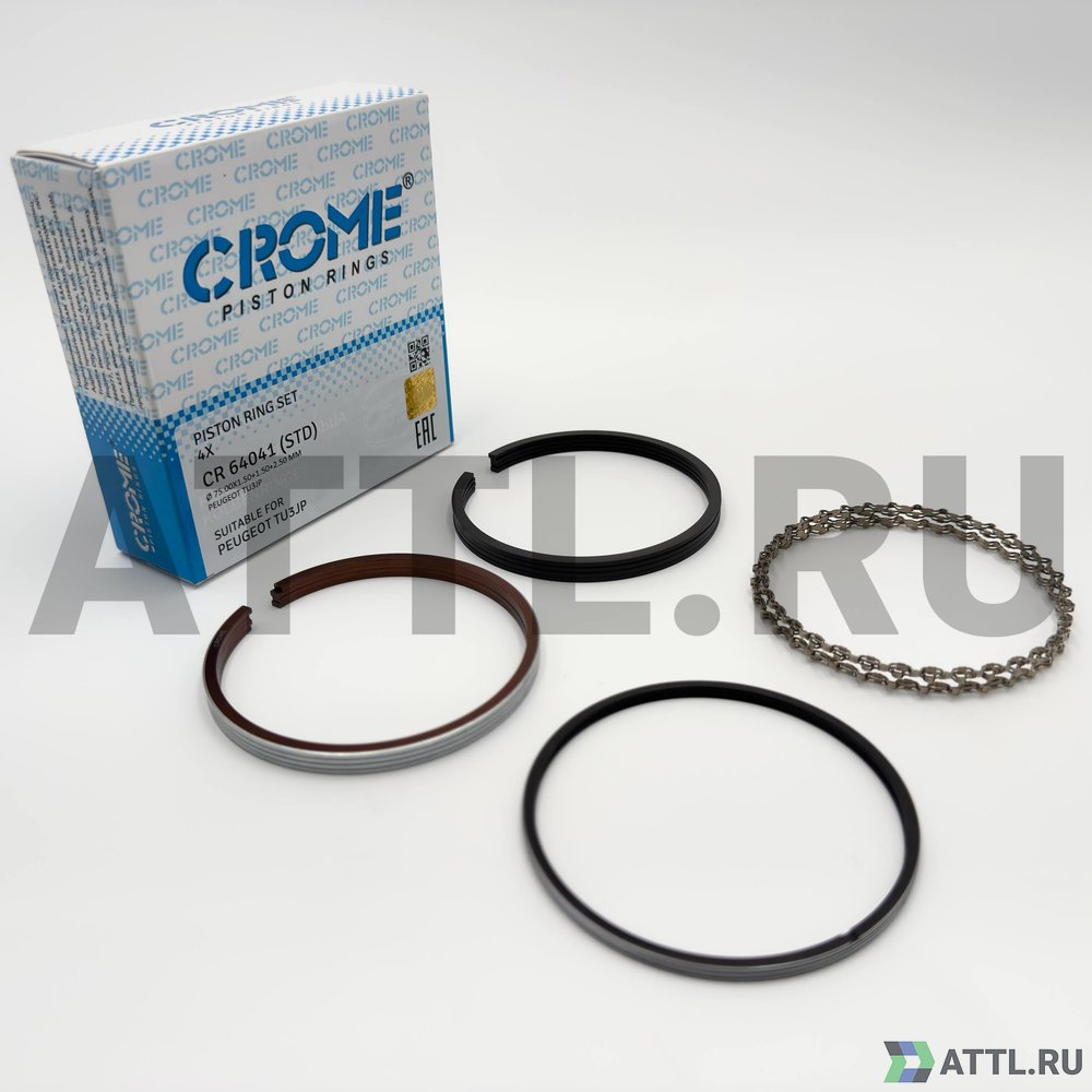 CROME CR 64041 STD Комплект поршневых колец на 4 цил. STD TU3JP