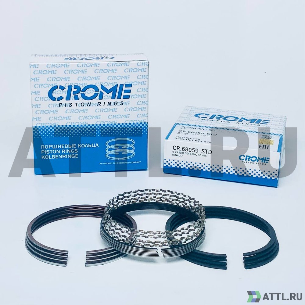 CROME CR68059 STD Комплект поршневых колец на 4 цил. STD K7J,K7M