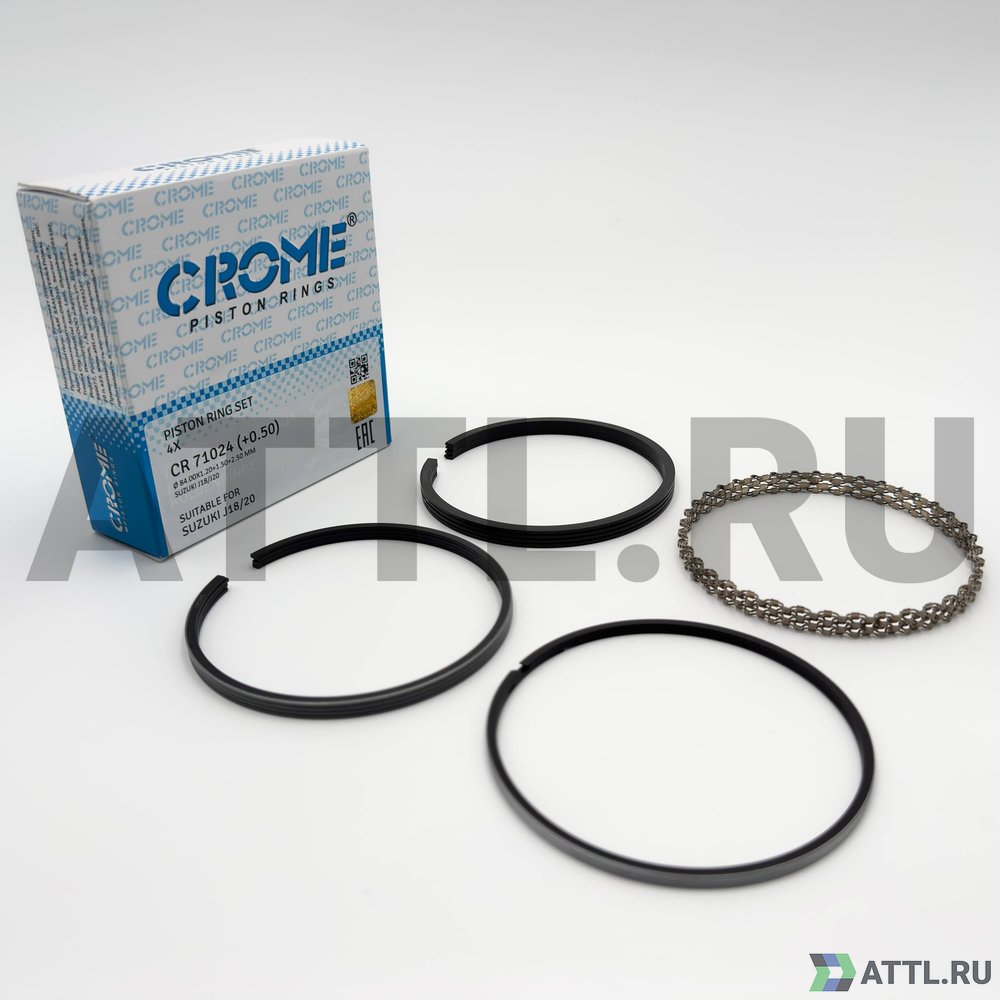 CROME CR 71024 050 Комплект поршневых колец на 4 цил. +050 J18, J20A