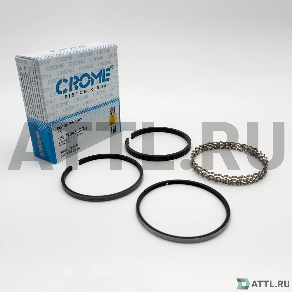 CROME CR 71043 STD Комплект поршневых колец на 4 цил. STD G13A