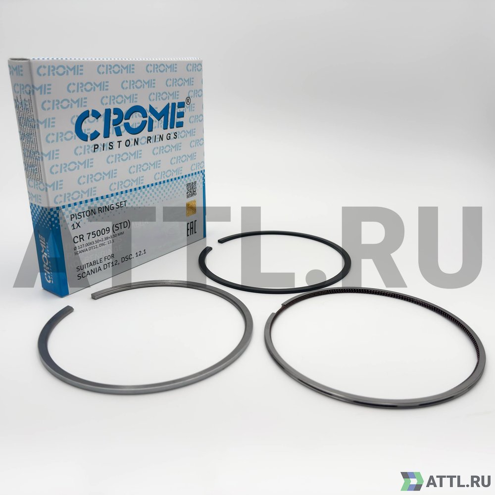 CROME CR 75009 STD Комплект поршневых колец на 1 цил. STD DC12