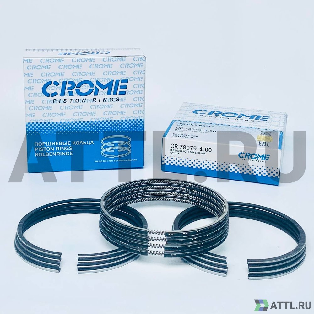 CROME CR78079 100 Комплект поршневых колец на 4 цил. +100 2L